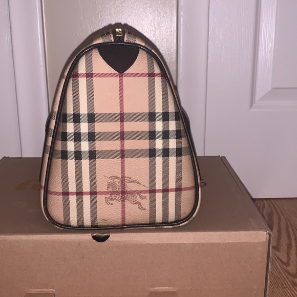 Authentic Burberry Handbag Bag Purse Bowler Bag - Picture 5 of 8